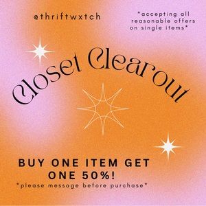 ALL ITEMS BOGO 50% OFF!